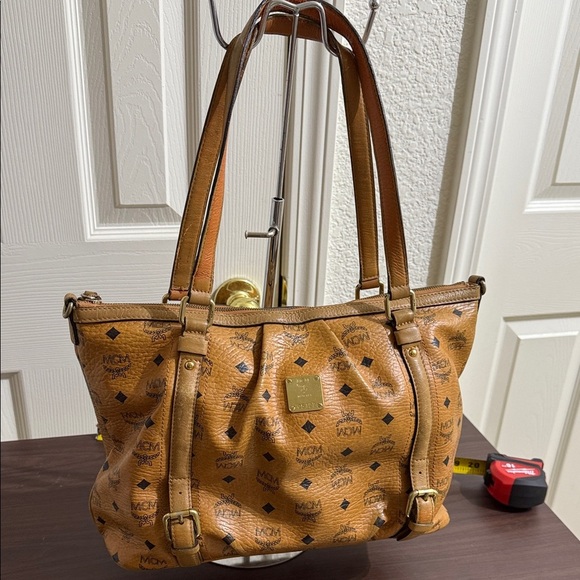 MCM Monogram Shoulder Bag with Zipper - Picture 1 of 10